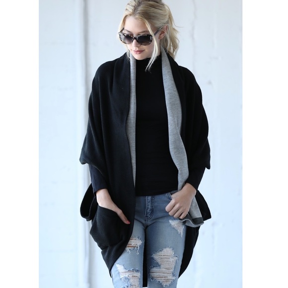 Last 1 ‼️ Black Cocoon Cardigan - Picture 3 of 8